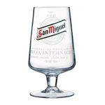 San Miguel Nucleated Pint Glass -