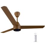 Colorbot Knoxx 1200 mm BLDC Ceiling Fans with Remote Control | BEE 5 Star Rated | High Speed | Power Saver | 100% Copper Winding | Reverse Mode | 2+2 Year Warranty (Caramel Brown)