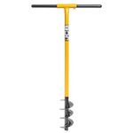 JCB Professional 4" 100mm Fence Post Auger, Heavy Duty Tubular Steel, 100 x 250 mm Blade - T-Grip 500 mm Width - Top-Level Performance - Lifetime Warranty