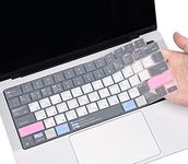 CaseBuy MacBook Pro 14 inch Keyboard Cover Shortcuts for 2023 2022 2021 MacBook Pro 14" 16" M3 M2 M1 Pro/Max A2442 A2779 A2918 A2992 A2485 A2780 A2991 MAC OS Shortcut Hot Keys Keyboard Protector