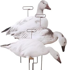 Higdon Outdoors Flats Snow Goose Motion Silhouette Waterfowl Decoy, 12-Pack