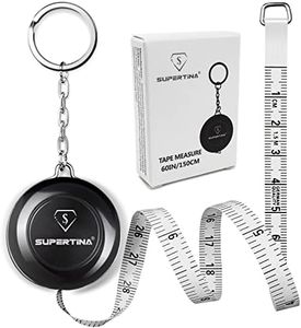 Supertina Measuring Tape for Body Measurement Flexible Waist Sewing Clothes Soft Ruler Tape Measure with Key Ring and Retraction Design for Easy Storage 150cm 60 Inches