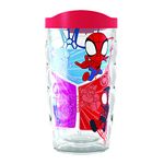 Tervis Marvel Spider Man Spidey and Friends Made in USA Double Walled Insulated Tumbler Travel Cup Keeps Drinks Cold & Hot, 10oz Wavy, Classic