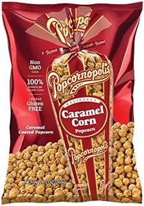 Popcornopolis Gourmet Caramel Corn Popcorn, Popped Popcorn Snack Bags 9.5 Oz