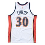 (Medium) - Stephen Curry Golden State Warriors Mitchell & Ness NBA Throwback Jersey White