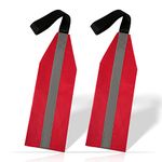 AIEX 2pcs Safety Travel Flag for Kayak, Reflective Stripe Flag for Kayak SUP Towing Canoes Red Warning Flag for Kayak Truck Safety Accessories