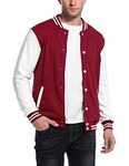 COOFANDY Men's Classic Bomber Jacket Slim Fit Varsity Jacket Lightweight Baseball Jacket