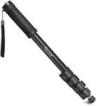 Acuvar 62" Inch Monopod with Integrated Safety Strap and 4 Section Extending Pole for All Digital Cameras, DSLR, Mirrorless, Compact Cameras