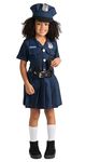 Dress Up America Girl's Police Officer Costume Sassy Police Officer Dress - Beautiful Dress Up Set for Role Play