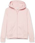 Amazon Essentials Girls' Fleece Full-Zip Hoodie Sweatshirts, Light Mauve, XX-Large