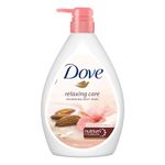 Dove Relaxing Almond Cream Body Wash with Hibiscus for Smooth Skin, Soft & Sweet Scent 1L