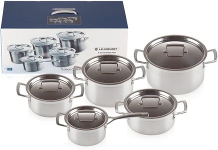 Le Creuset 3-Ply 5-Piece Cookware Set – Stainless Steel
