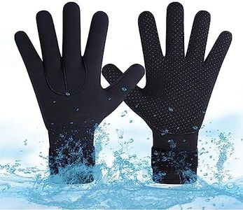 ABPOK Wetsuit Gloves,3mm Neoprene Diving Gloves Thermal Swim Anti-slip Gloves wear-resistant Gloves Water Sports for Men Women (M)