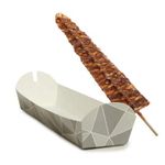 Sephra Long Waffle Trays (600 Pieces) – Disposable Takeaway for Hot Dogs