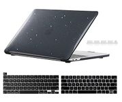 Midkart Hard Plastic Case Compatible with MacBook Pro 13 Inch with Touch Bar & Touch ID (Model M2 A2338 / M1 A2338 / A2289 / A2251 / A1706 / A2159 / A1989 / A1708, Release 2022-2016), Black Glitter