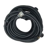 Southwire 65039101 12/3 50-Ft. Generator Power Cord, Black 6-Outlet