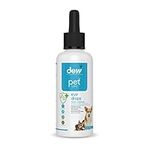 DEW Pet Eye Drops 65ml | Allergy Friendly Treatment for Gunky, Dry or Swollen Eyes in all Pets | 100% Natural Antibacterial Eye Drops for Dogs & Cat Eye Drops | Antifungal Cat or Dog Eye Wash