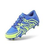 DREAM PAIRS Boys Girls 160472-K Royal Lemon Green Silver Soccer Football Cleats Shoes Size 10 M US Toddler