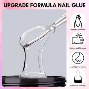 Makartt 3D Nail Glue Gel – Extra Strong Solid Adhesive for Press Ons & Tips, UV/LED Curing