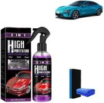 3 In 1 High Protection Quick Car Coating Spray, 2025 Car Ceramic Coating Spray, Car Ceramic Coating Agent, Plastic Parts Refurbish Agent, Quick Coat Car Wax Polish Spray For Cars (100ml)