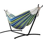 Hammock with Detachable Stand Includes Portable Carrying Bag Loadable for Backyard, Camping, Patio,450 lb Capacity