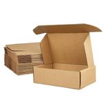 ADDANBI Nbi Brown 3Ply Self Locking Corrugated Box 14X13X2.5 (Inch) Pack Of 40 ideal for packaging,moving,shipping and e-commerce