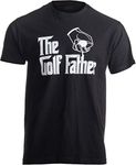 The Golf Father | Funny Saying Golfing Shirt, Golfer Ball Humor for Men T-Shirt-(Adult,2XL) Black