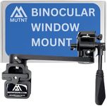 Mutnt Binocular Spotting Scope DSLR Window Mount with Extension Arm and QD 1/4 20 Arca Swiss Style Tripod Plate