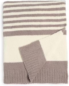 Barefoot Dreams Blanket (Cream/Beach Rock, 45" x 60")