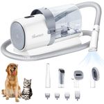 Bawetech Dog Clipper Grooming Kit and Vacuum, 2.5L Large Capacity Dust Cup, 5 Pet Grooming Tools, 10KPa Powerful vacuum, Low Noise Dog Hair Remover Pet Grooming Supplies for Dogs Cats