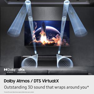 Samsung Q-Series 3.1.2ch Soundbar with Subwoofer – SpaceFit, Q-Symphony, 2025