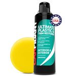 Carfidant Trim & Plastic Restorer - Restores Faded and Dull Plastic, Rubber, Vinyl Back to Black! Protectant and Sealant from UV & Dirt - Easy to Apply!