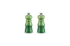 Le Creuset Classic Salt and Pepper Mill Set, Personal Use, Chip-Resistant ABS Plastic, Anti-Corrosion, 11 cm, Bamboo, 44900114080000
