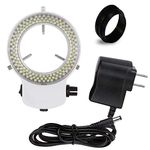 Vision Scientific Adjustable 144 LED Ring Light Bundle (White)