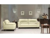 FIKRA Amish Comfortable Luxury Modern 2+1 Leatherette 3 Seater Off White Sofa Set for Living Room, Lounge, Hall, Home Office