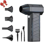 Sandrem Compressed Air Duster-100000RPG Electric Air Duster with Brushless Motor with 4-Gear Turbo Fan,Dust Blower for Computer, Keyboard, Outdoor, House and Car（CL02MAX）