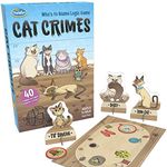 Thinkfun Cat Crimes Who's to Blame Brain Teaser Logic Challenge Game for Kids and Adults Age 8 Years Up