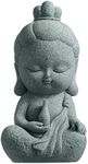 FENGSHUI-CAISHEN Small Guan Yin Statue - Handmade Stone for Meditating Zen Fish Aquarium Tank Desktop Decor, Baby Quan Yin Figurine, Kwan Yin