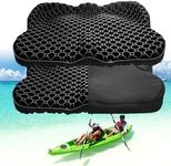 ohaayoo Portable Gel Cushion, Foldable Gel Car Cushion, Super Thick Gel Cushion for Long Time Sitting to Relieve Rressure, Suitable for Office Chairs Cars Airplanes Travel, Relieve Sciatica (Black)