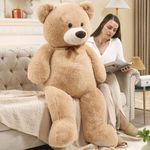 Toys Studio Ultra Soft Teddy Bear 51 inch Giant Stuffed Animal Large Stuffed Bear Plush Toy for Girls Girlfriend Gifts Christmas Kids Birthday Valentine's Day