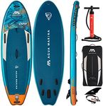 Aqua Marina Rapid Whitewater Inflatable Stand Up Paddle Board Package 2022, 9-Feet 6-Inch Length, Multicolour