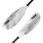 Pelican Poseidon Paddle - Aluminum Shaft with Reinforced Fiberglass Blades - Lightweight, Adjustable Kayaks Paddles - Perfect for Kayaking Boating & Kayak Fishing (Granite/Black, 94.5 in)