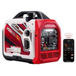 maXpeedingrods 4000W Dual Fuel Inverter Generator, Bluetooth® Control, RV Ready, Electric Start, Portable and Quiet for Outdoor Camping, Home Backup, RV, Garden, PGMA Compliant