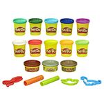 Play-Doh Dinosaur Theme 13-Pack of Non-Toxic Modeling Compound for Kids 3 Years and Up With 2 Cutter Shapes, 2 Roller Tools, and Scissors (Amazon Exclusive)