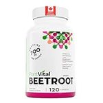 PlantVital Organic Beet Root Capsules - 1400mg (per 2 capsules) Beet Root Powder, Beet Root Supplement, Antioxidant Supplement - Protects Against Oxidative Damage and Free Radicals - 120 Vegan Capsules, 2-Month Supply
