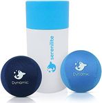 Serenilite Hand Therapy Exercise Stress Ball Bundle - Stress Ball 2.0 with Dynamic Resistance & Grip Strengthening - Therapeutic Hand Restoration (Blue, Dark Blue)