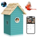 Smart Birdhouse with Camera, 3MP HD Bird Nest Camera, Live Nesting & Hatching, WiFi Connection, 24/7 Cloud & SD Card Storage, Ideal Bird Watching Gifts for Bird Lover
