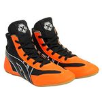 RXN Kabaddi Wrestling Shoes (Orange, 6)