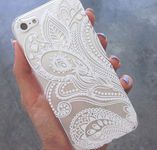 ACEFAST INC Floral Paisley Flower Plastic Case, White