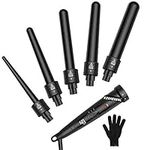 EZONEDEAL 5 in 1 Curling Iron Set w